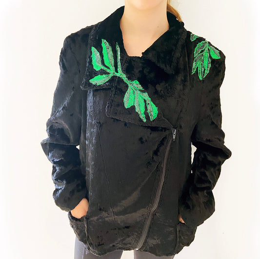 KINKED Silky Black Jacket