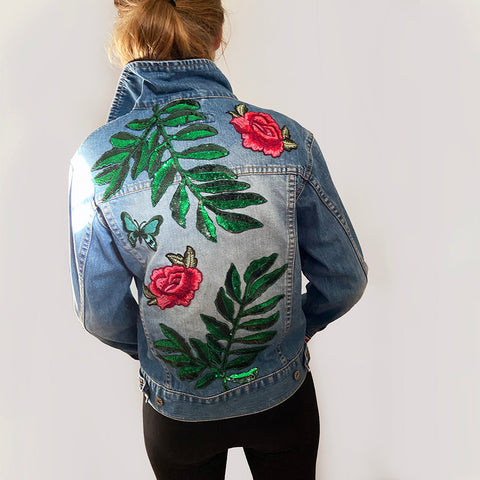 KINKED Rose Garden Denim Jacket