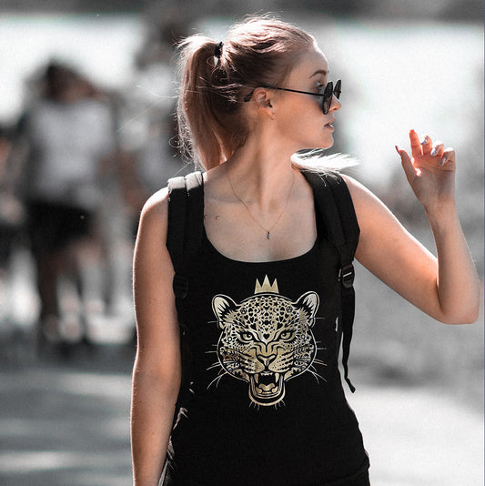 Leopard Queen Razor Back Vest