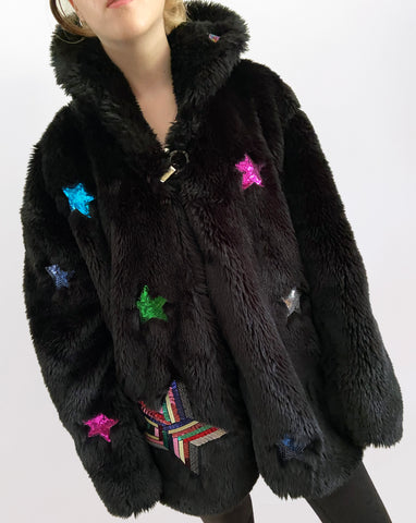 KINKED Faux Fur Starry Jacket