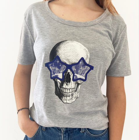Cosmic Skull Ladies T-shirt