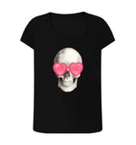 Summer Skull Ladies Fitted French T-shirt