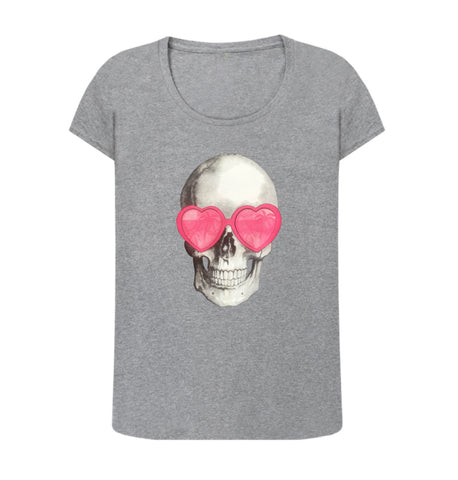 Summer Skull Ladies Fitted French T-shirt