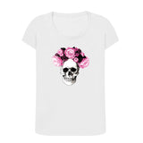 Skull Flowers Ladies T-Shirt